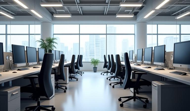 Modern and professional office interior